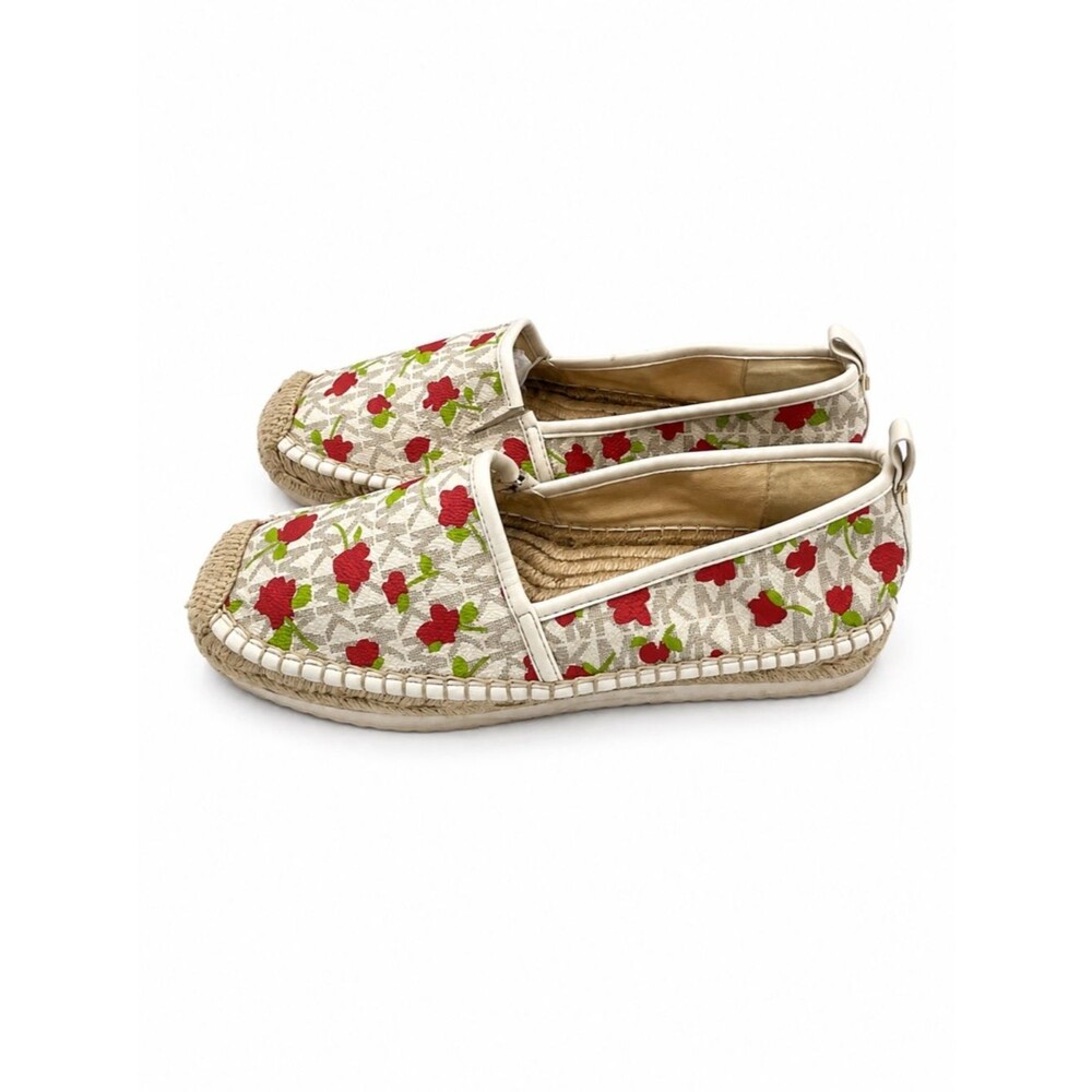 MICHAEL Michael Kors Cherry Espadrille Flats Shoes Retro Coastal Grandma Size 7
